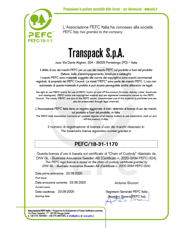 Certificazione-Pefc-Transpack